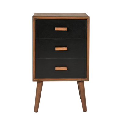 Rulo 40cm W Solid Wood Bedside Table