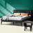 ACACIA 2-Pcs Bedroom Set Kaylin – Solid Wood Platform Bed Frame & Matching Nightstand, Scandinavian Rustic Style, 800 lbs Capacity, No Box Spring, Storage, Easy Assembly-297659913-297659959