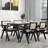 Andrene Solid Wood Rattan Genuine Leather Arm Chair Dining Chair-2058974546
