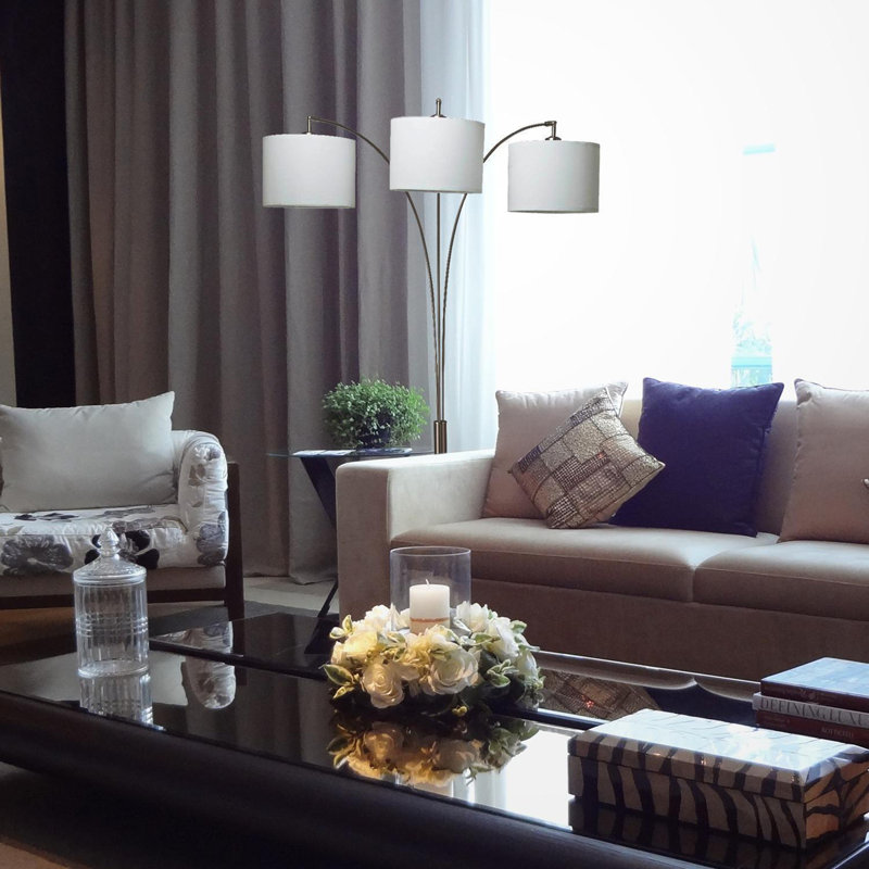 TRIPLE SHADE FLOOR Lamp