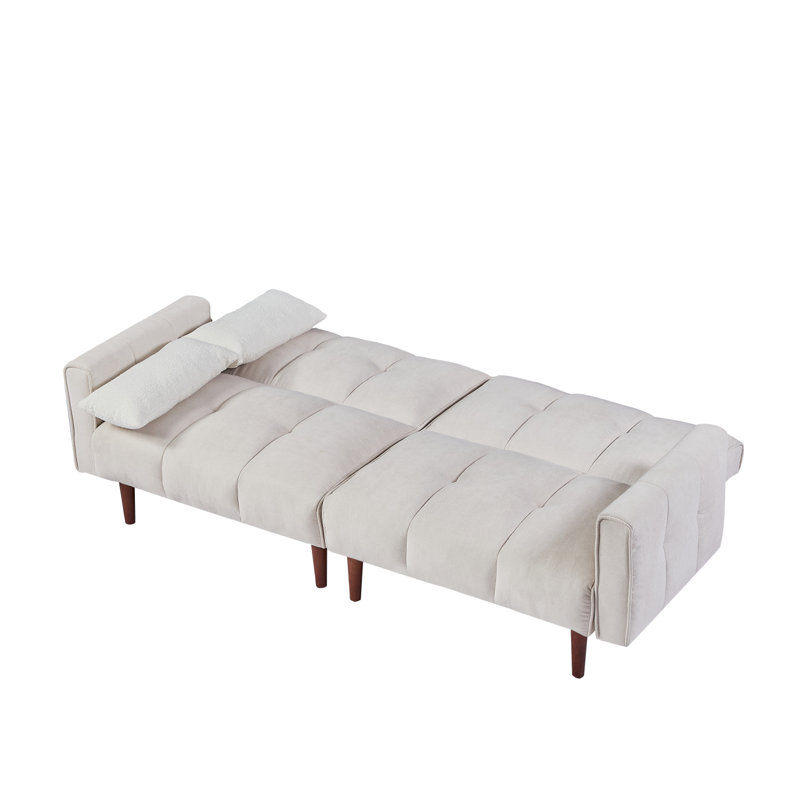 Canapé-lit futon convertible Modern, Ivoire ivoire