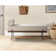 Michalak 48'' W  Industrial Bench with Pillow and Solid Wood Frame