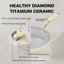 Ensemble de poêles à frire antiadhésives Sanho (8 po et 10 po) avec poignée en PVD doré, revêtement céramique diamant-titane, sans PFAS / PFOA, va au four, va au lave-vaisselle, compatible avec l'induction