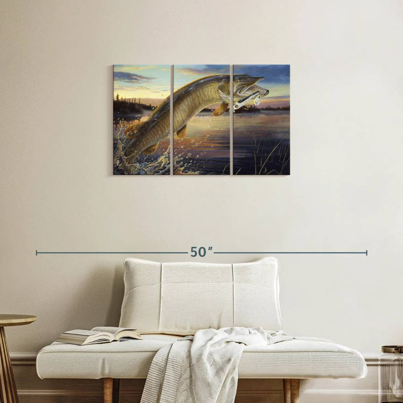 Brampt Twilight Muskie, 20" H x 33" W