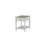 Table d'appoint avec tiroir et tablette ouverte