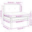 Canapé de patio sans accoudoirs avec coussins 2 pièces Lark Manor ™