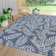 Mechling Nevis Palm Frond Navy/Ivory Indoor/Outdoor Rug
