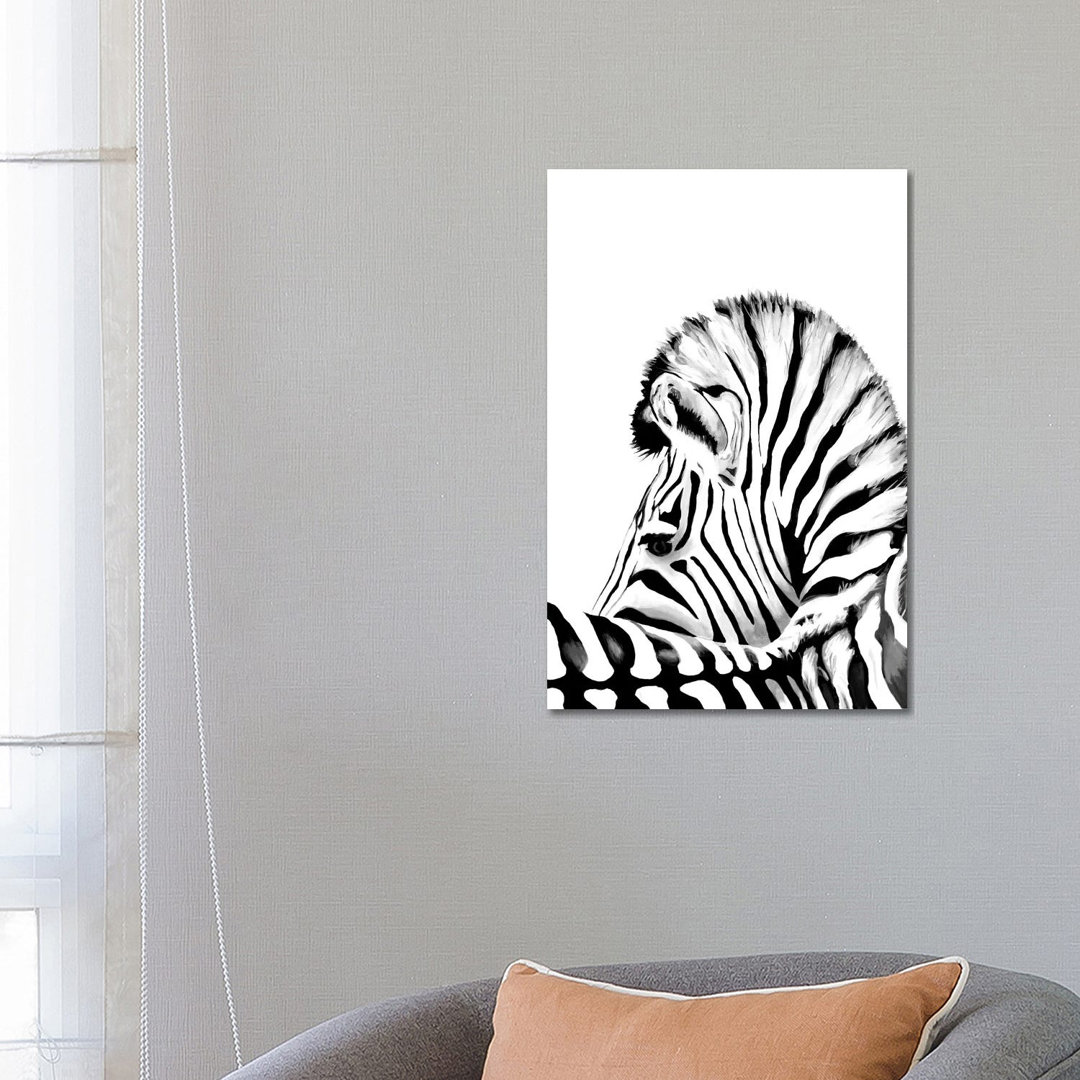 Zebra von Tanya Casteel - Galerie-verpackte Leinwand Giclée auf Leinwand