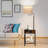 Dugway 57.1'' Tray Table Floor Lamp with USB and Outlet