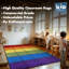 Tapis pour salle de classe KidCarpet.com Rainbow Blocks