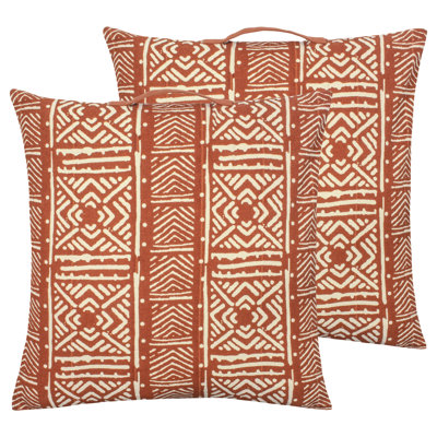 Geometric Square Cushion