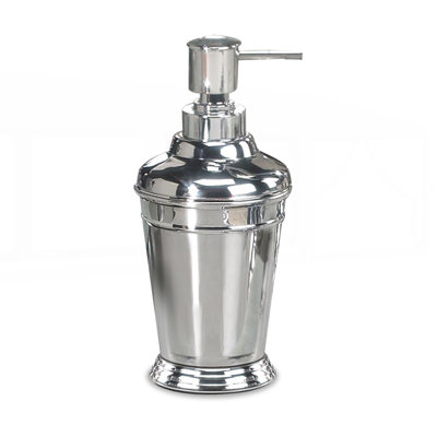 Bouteille de pompe à savon liquide en acier inoxydable pour salle de bain et cuisine, finition chromée, utilisation polyvalente