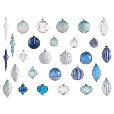 16cm Handmade Solid Colour Glass Bauble