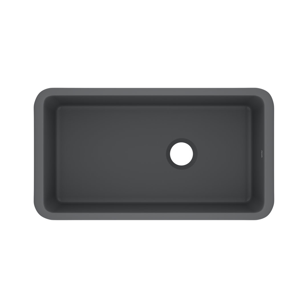 Allia 34" Fireclay Single Bowl Undermount Kitchen Sink Rohl 