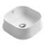Lavabo au-dessus de la cuve avec drain central 17 "Whitehaus
