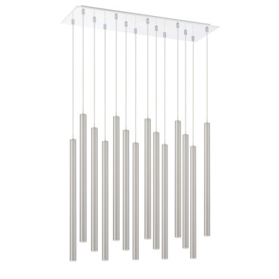 Luminaire suspendu cylindrique à DEL 14 lumières Bowning