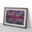 Union Jack Brick Wall Graffiti in Abstract - Picture Frame Graphic Art Print-55778275-55778280