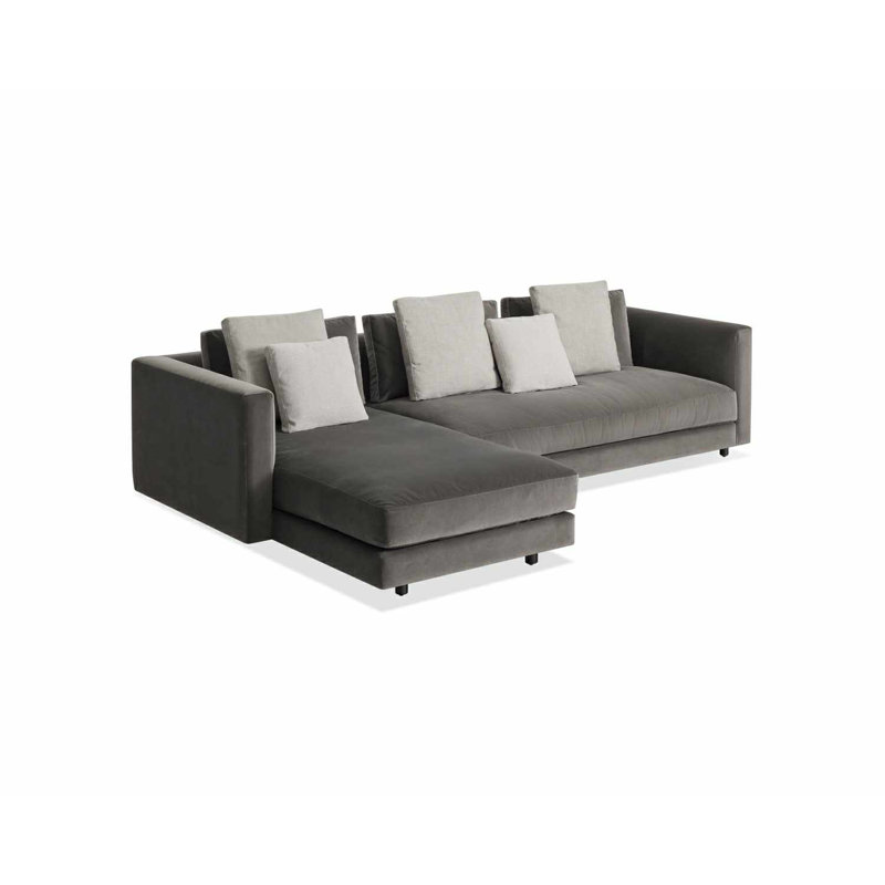 Hands Down Chaise Sectional, Left Hand Facing, Tofte Navy/Color Mix 1 Polyester Blend
