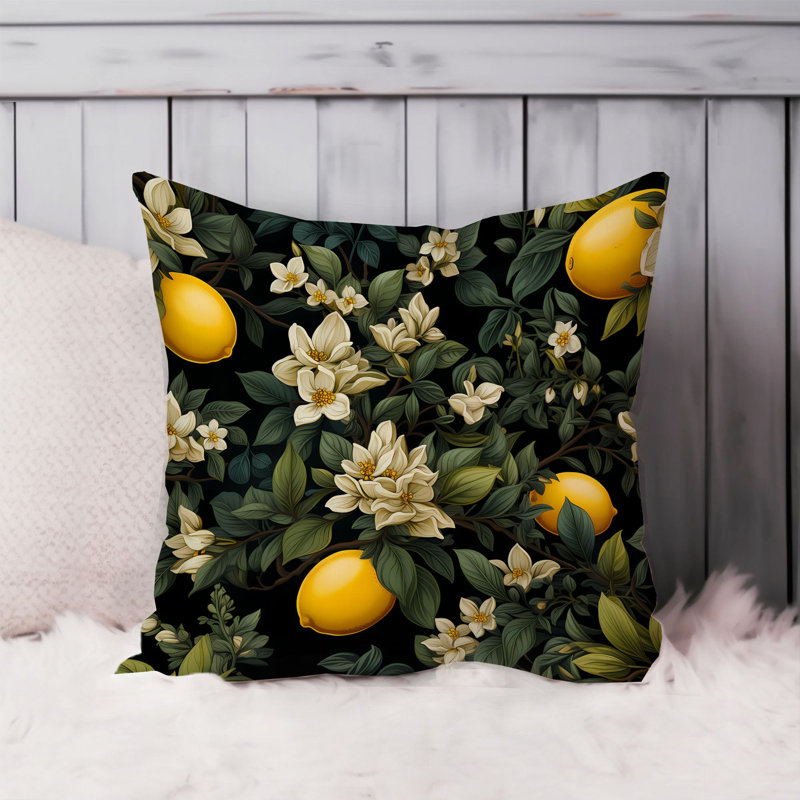 Food and Kitchen Lemon Dreams XVI Modern, 16"H x 16"W
