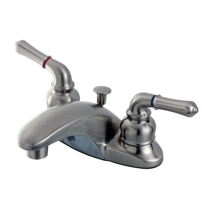 Kingston Brass Magellan Two-Handle 3-Hole Deck Mount 4" Centerset Bathroom Faucet