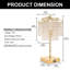 Lampe de table moderne en cristal avec double charge USB et fonction à intensité variable-549861660-549861649-549861655