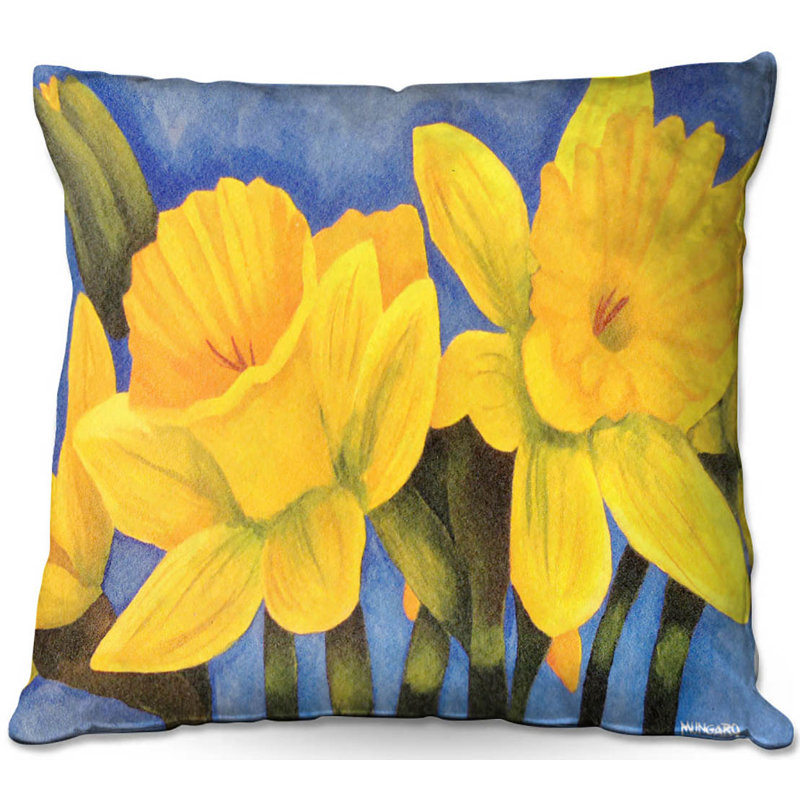  Coussin Couch Daffodils, 18 po x 18 po