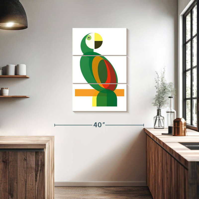 Perroquet géométrique Ashelle, H 38 po x l 24 po