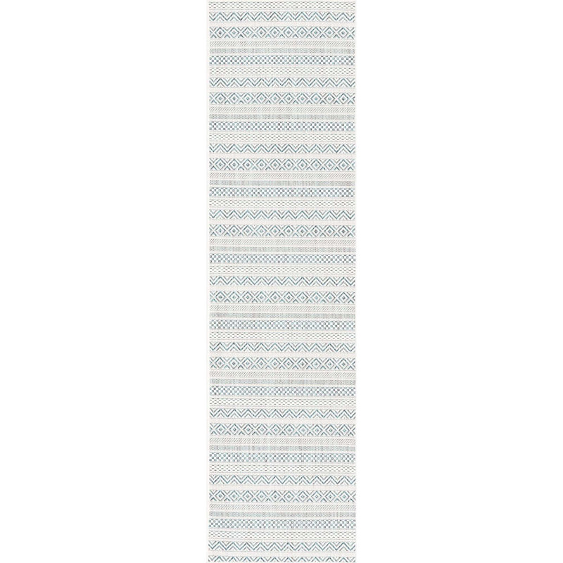 Hewitt Striped Indoor / Outdoor Rug, Runner 2' x 6'