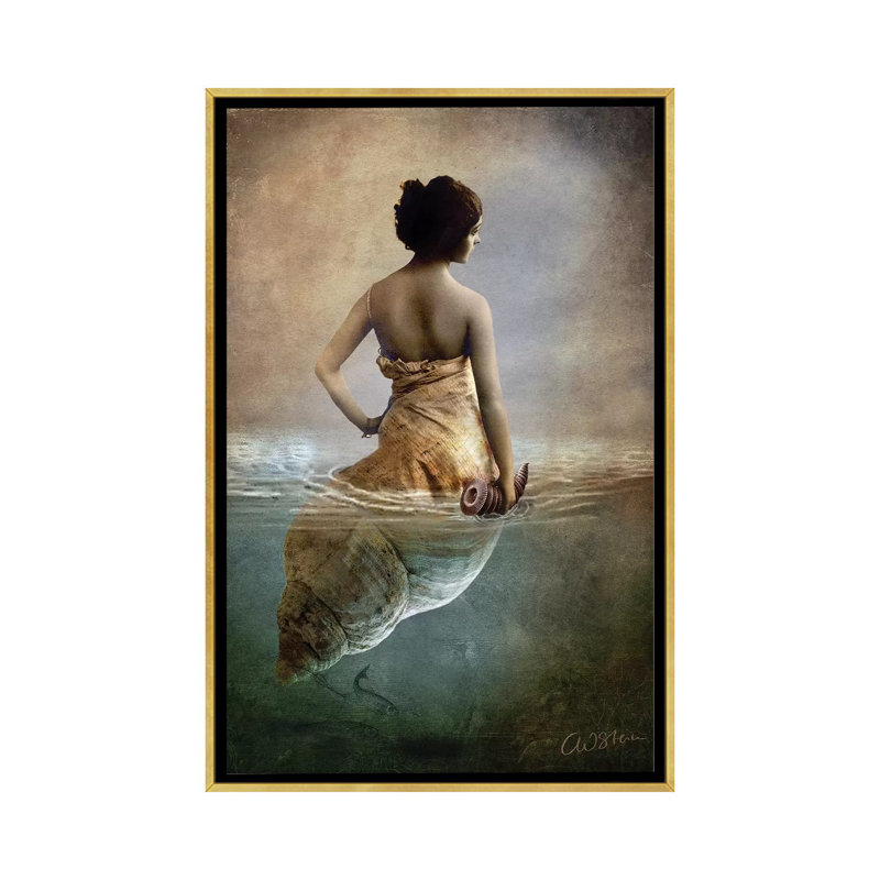 Hear Me Calling par Catrin Welz-Stein - impression d'art graphique, Pas de tapis, H 26 po x l 18 po x 1,5 po