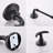 Bathroom Hardware Set Black 4-Pieces Bathroom Towel Rack 24 Inches Adjustable Bathroom Accessories Set-115954506