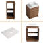 Ensemble de meuble-lavabo autoportant 36 po avec plateau en pierre frittée Aurrie, Aurrie-1121159306-1121159324