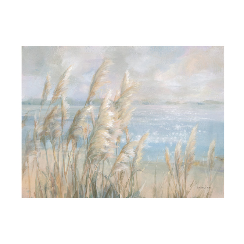 Art sur toile Danhui Nai «Seaside Pampas Grass», H 14 po x l 19 po