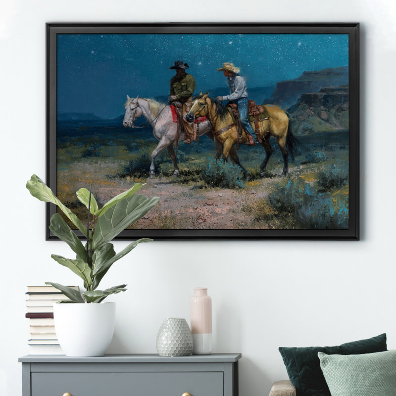 «Night Riders», impression sur toile encadrée, Noir, H 22,5 po x l 30,5 po x P 1,5 po