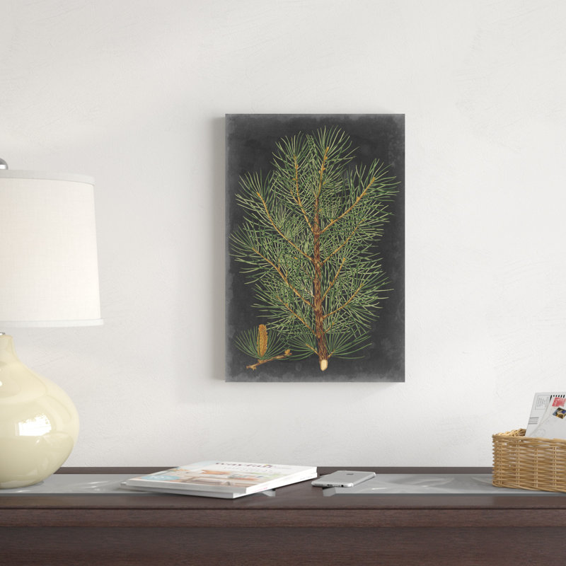 «Dramatic Pine II», peinture sur toile, H 18 po x l 12 po, Non, Unframed