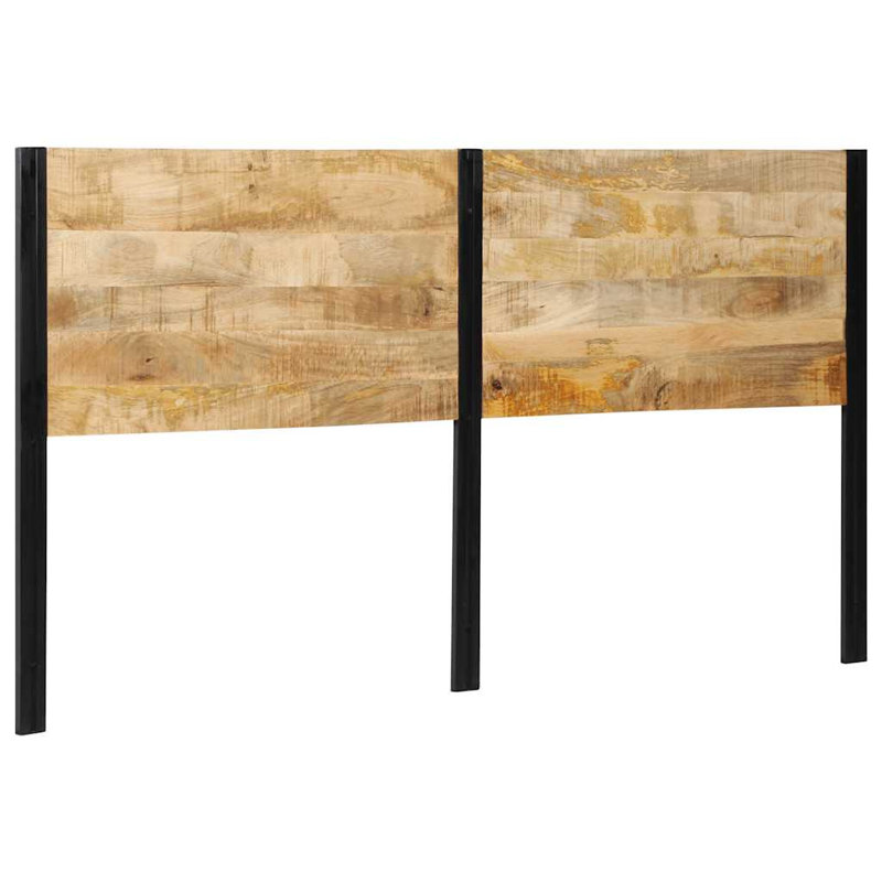 Headboard Solid Wood Mango And Iron, 100cm H x 180cm W x 2cm D
