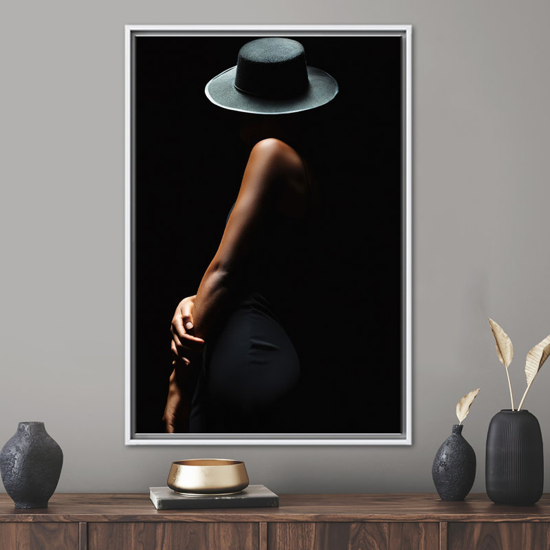 Print on Canvas, 50 cm H x 70 cm W, White Floater Framed