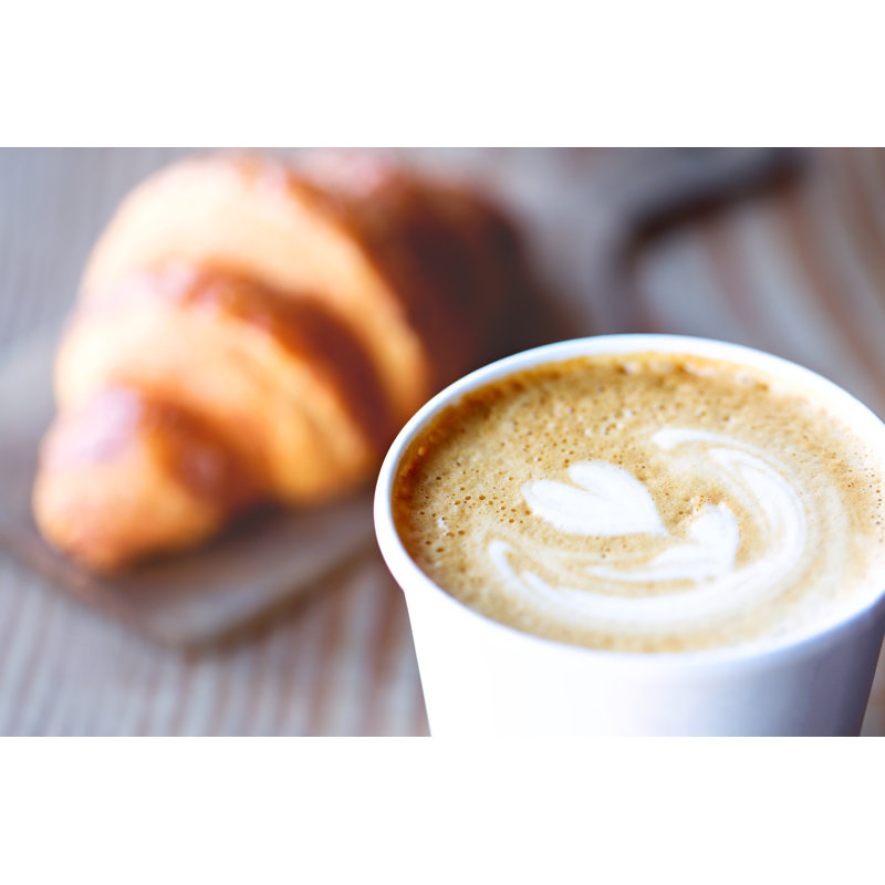 Latte - Wrapped Canvas Print, 20cm H x 30cm W x 3.8cm D