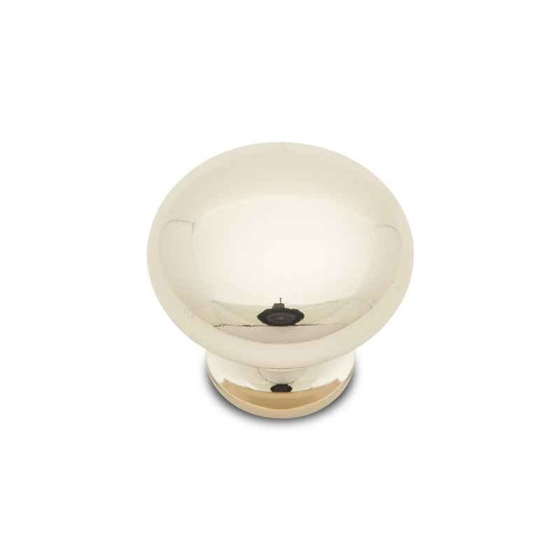 CK Series 1 1/4" Diameter Mushroom Knob, Polished Nickel, 1.25" H x 1.25" W x 1.06" D