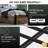 Bed Frame with 4 Storage Drawers and 2-tier Solid Wood Headboard Storage With Charging Station and LED Lights, Noise Free-1158615073