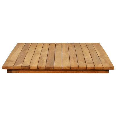  Table Top Natural Solid Teak Wood Modern Surface Dining Indoor Outdoor