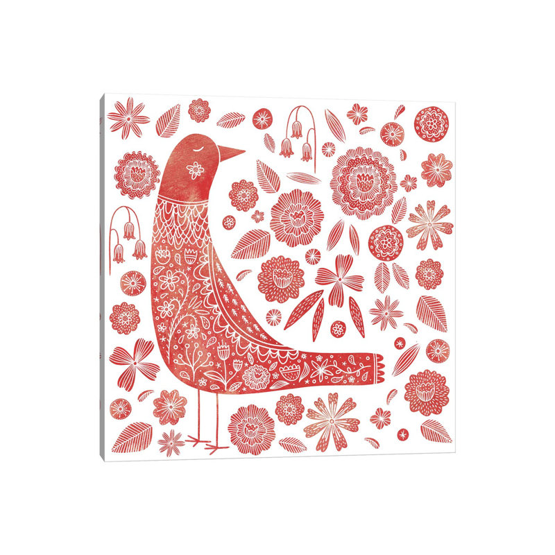 «Nordic Bird» par Nic Squirrell - impression sur toile tendue, H 12 po x l 12 po x P 0,75 po