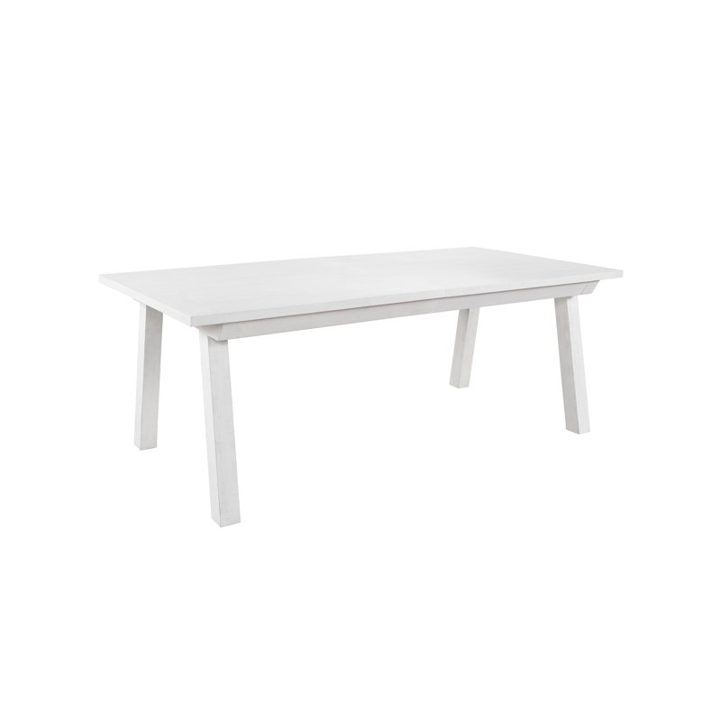 Bilbrook Extendable Solid Wood Dining Table, White