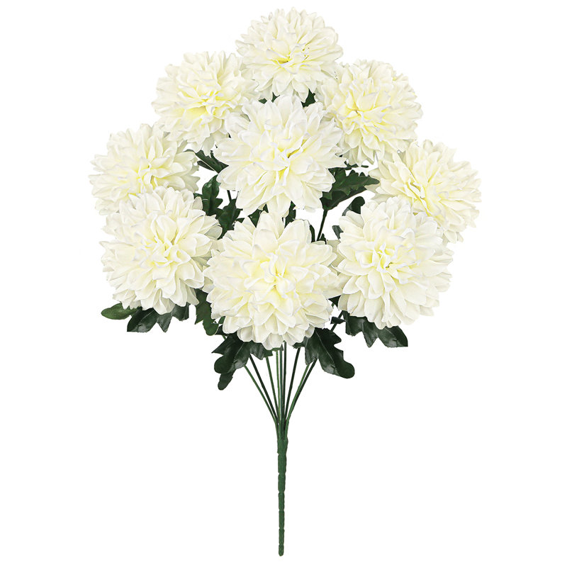 Bouquet de fleurs artificielles, Blanc, crème