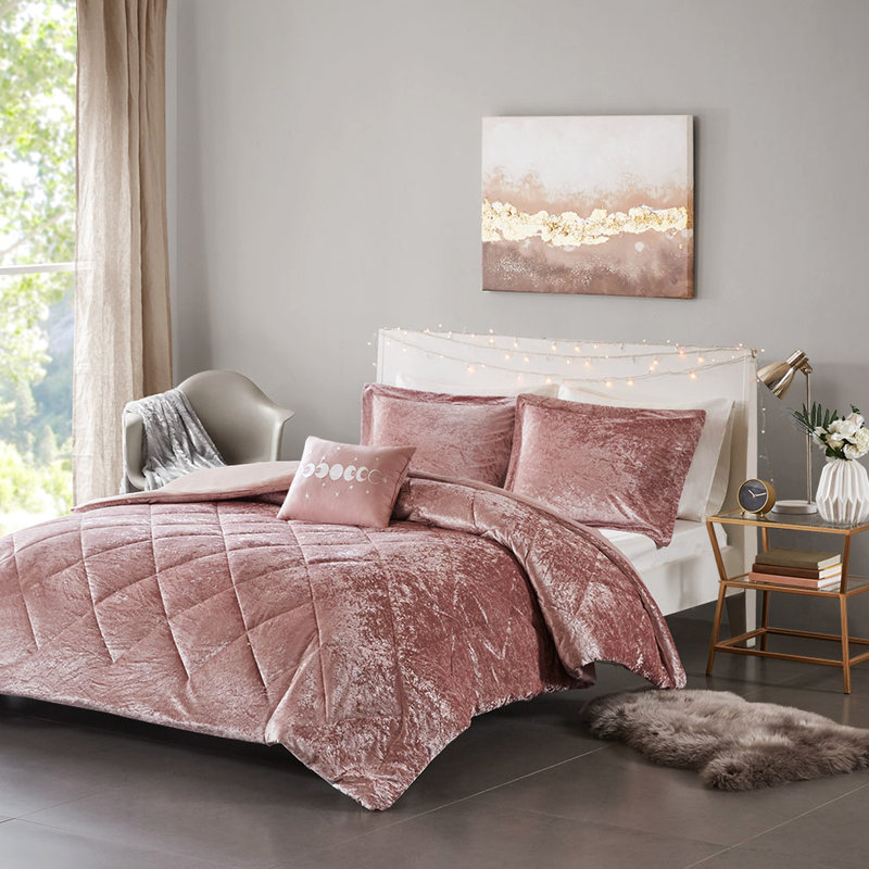 Housse de couette en velours de luxe pour lit simple / simple TG