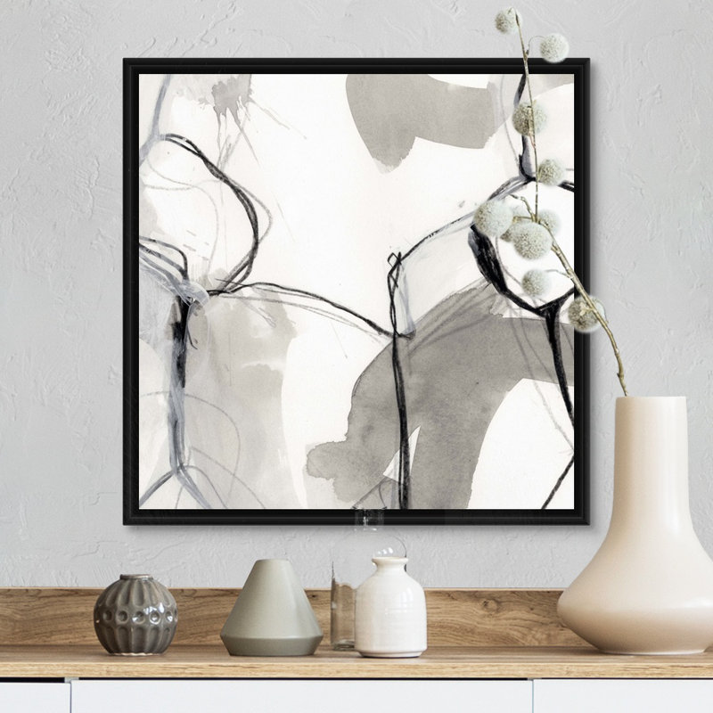 « Modullate II » par June vess, reproduction d’art, H 38 po x l 38 po x 1,75 po, Cadre noir
