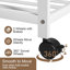 Heavy Duty Bamboo Clothes Rail Rack Garment Hanging Stand Corner Open Wardrobe
