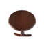 Table d'appoint ronde ronde de 16,19 pouces, piédestal rétro, couleur noyer, côté, chevet, installation sans effort Petite table de bout ronde avec finition noyer, style simple, fonctions multiples dans la chambre à coucher, rapide