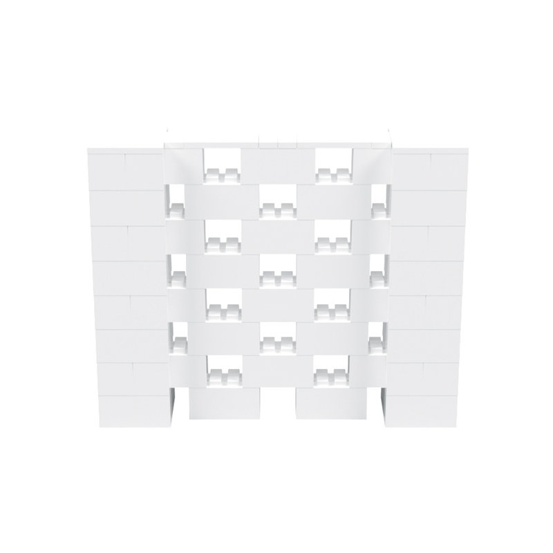 Ensemble mural 4 po de haut Everblock, 60", Blanc