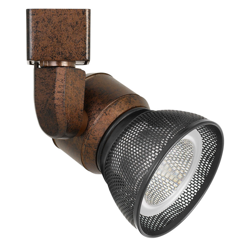 LED Track Fixture Head, Dark Bronze, Rust
