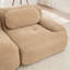 Canapé 4 places en velours côtelé doux 32D éponge haute résilience ergonomique pour animaux de compagnie à compression totale sans emballage combiné sans assemblage pour les chambres à coucher, chameau